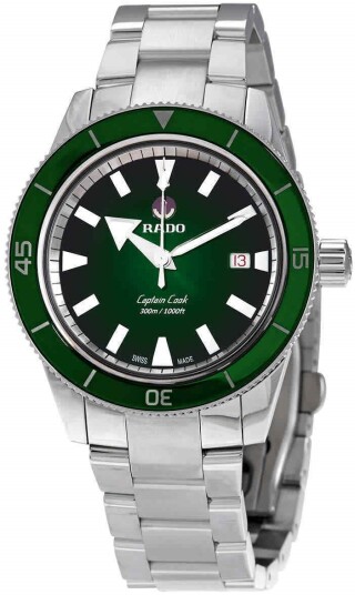 Rado Herreklokke R32105313 Captain Cook Grønn/Stål Ø42 mm Rado Herreklokke R32105313 Captain Cook Grønn/Stål Ø42 mm