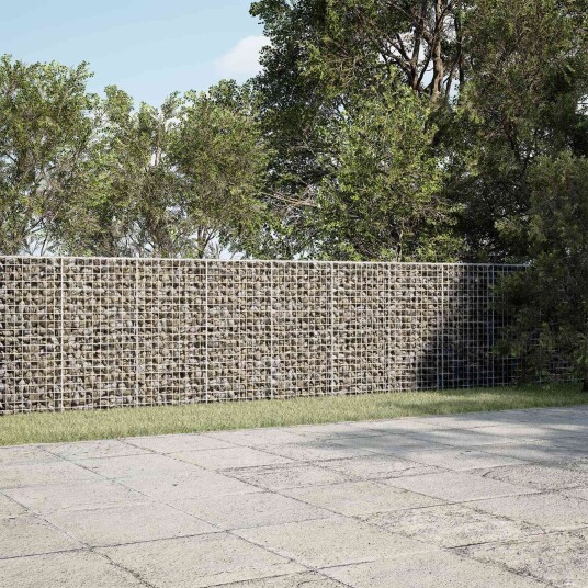 vidaXL Gabion med 3,5 mm Tråd og 5x5 cm Nett 450x20x100 cm