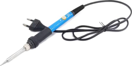 Loddebolt med justerbar temperatur - 60W, sett inkl. holder og 5 loddespisser