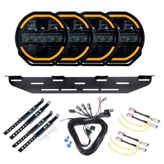 Ekstralys Strands Siberia Skylord 7   Rund / 18 cm / 108W 4 stk   Komplett pakke