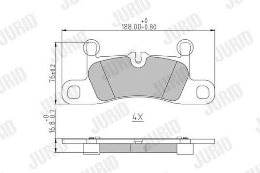 Bremseklosser JURID 573395J Bremseklosser JURID 573395J