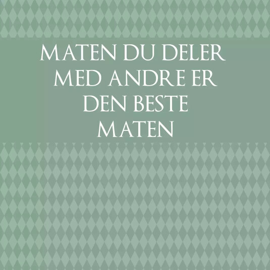 Serviett lunsj 20 stk Matten du deller
