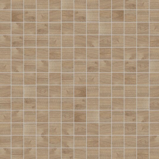 Vikingbad Greenwood Mosaikkflis 5x5cm / Miele Brun