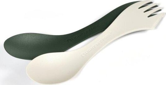 Light My Fire Spork Medium Bio 2 pack  Sagegreen/cream One size