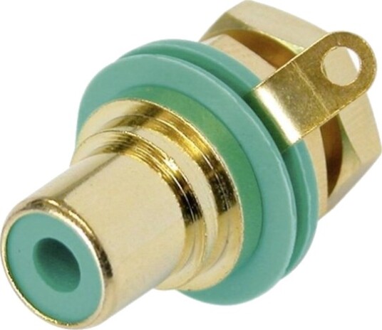 Rean Av Nys367-5-Con Cinch-Kontakt For Tilkobling/Innbygging Vertikal Poler: 2 Grønn 1 Stk