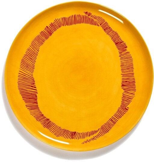 Serax Ottolenghi Feast serveringsfat Ø35 cm Yellow stripes red
