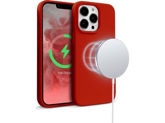 Crong Crong Color Cover Magnetic - Etui Iphone 13 Pro Max Magsafe (Czerwony)