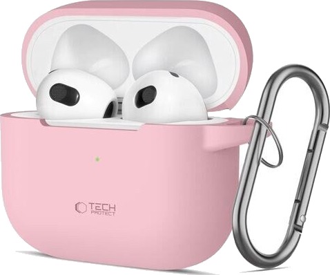 Tech Protect Silicone Hook Case for Apple AirPods 3 Pink