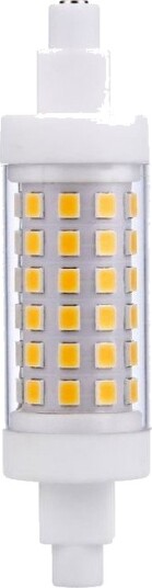 Spl R7S 5W dimbar LED pære   470lm 3000K klar keramikk   Dimbar : Dimbar Kulør : Varm