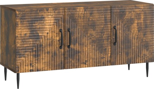  TV skap Røkt Eik 99 x 34,5 x 50 cm Konstruert tre