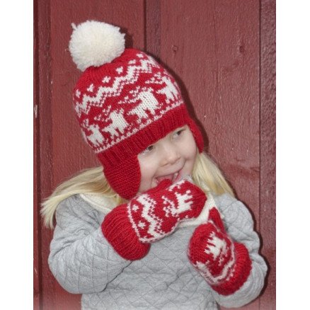 Â Prancing Around by DROPS Design Sett med Lue Vanter og Hals Strikkeoppskrift 3 14 år