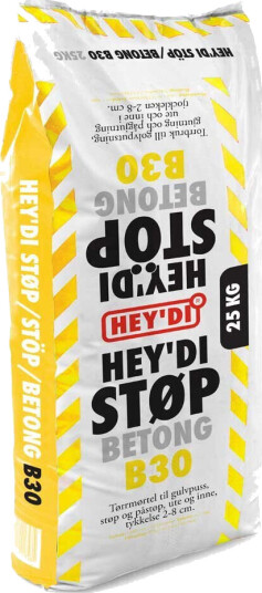Heydi Mørtel Støp B30 25 Kg