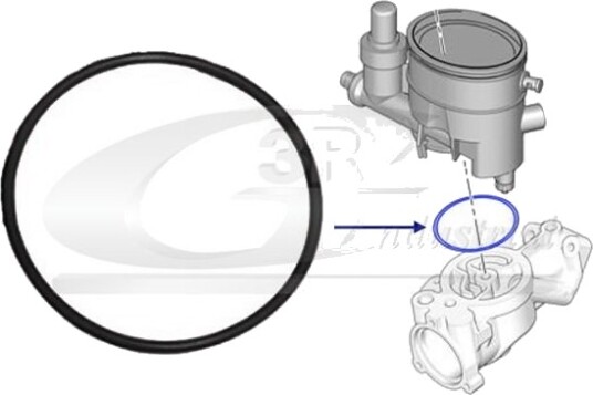 3RG 83283 Tetning, drivstoff filter 3RG 83283 Tetning, drivstoff filter