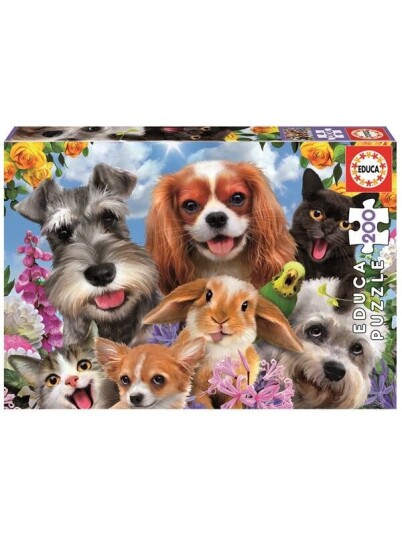 Educa Puzzle Educa 200 Selfie Pet Parade