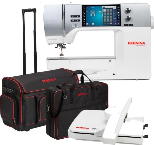 Bernina 770 PRO Introsett med Broderimodul og Bagger