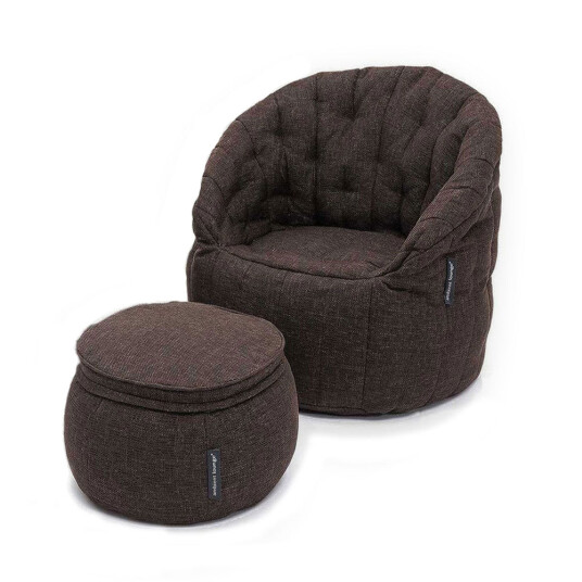 Butterfly Chaise Sett Hot Chocolate Brun Butterfly Chaise Sett Hot Chocolate Brun