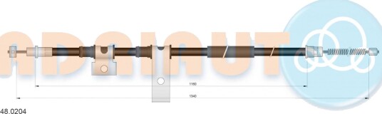 Bremsewire ADRIAUTO 48.0204