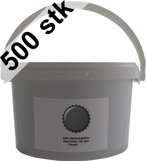 Annet Flaskekapsler Sort 500 stk 26 mm 500 stk