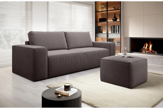 Kamli Sovesofa 3 seters med Oppbevaring Brun Kamli Sovesofa 3 seters med Oppbevaring Brun