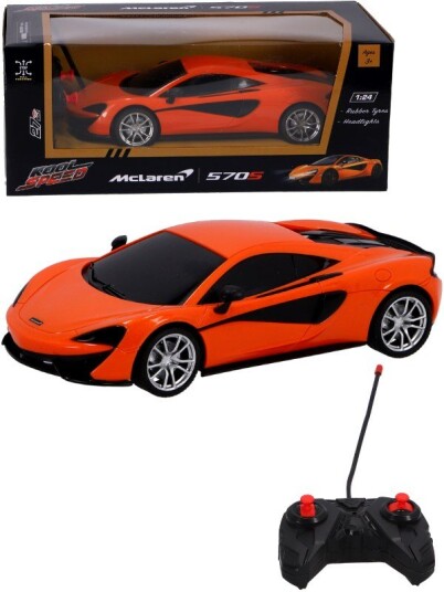 McLaren 570S Radiostyrt bil med lys oransje 19 cm McLaren 570S Radiostyrt bil med lys oransje 19 cm
