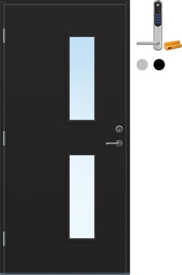 Ytterdør Bygg1 Stange med Yale Doorman Classic Home