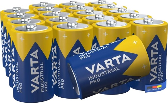 Varta Industrial Pro D-batterier, 20-pak
