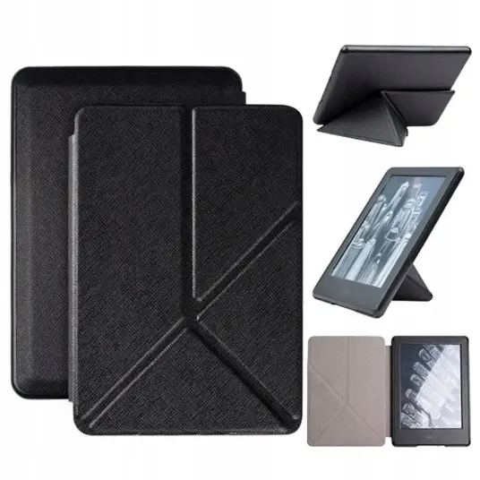 Origami-Deksel For Kindle 10 6-Leser (Svart)