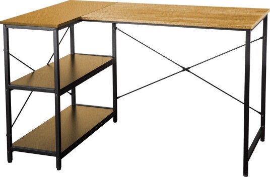 Desk HOME4YOU - eikebark / svart