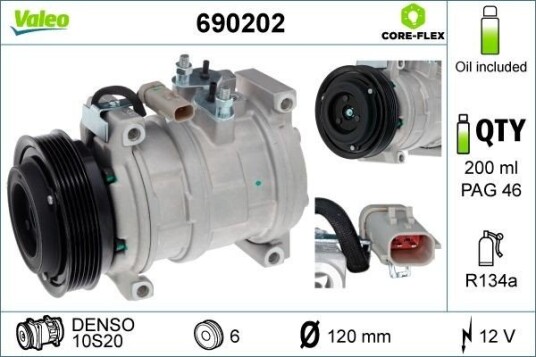 AC kompressor VALEO 690202 AC kompressor VALEO 690202