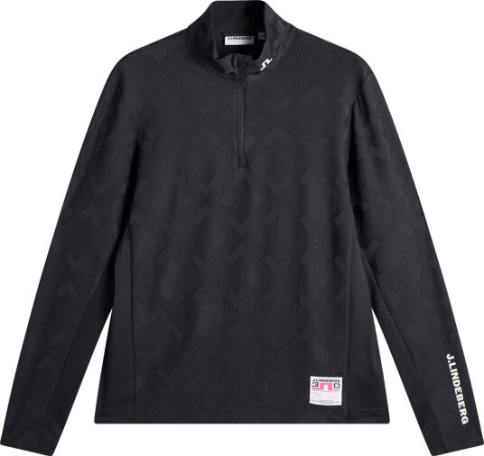 J.Lindeberg 30Y Matthew Midlayer Svart Golfgenser herre Black X Small