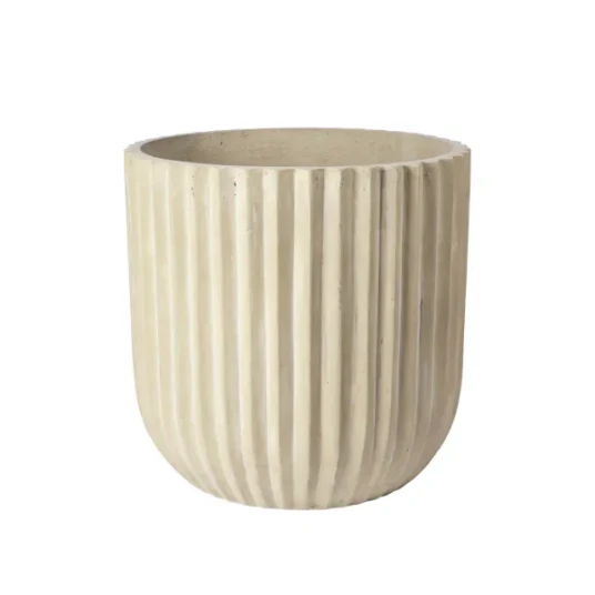 Broste Copenhagen Fiber Krukke Antique Beige 50 cm