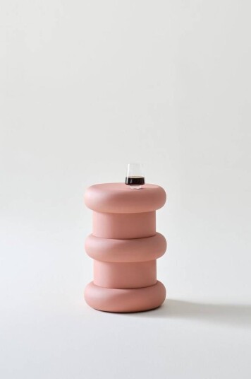 TIMARU ø 33 cm sidebord Rosa