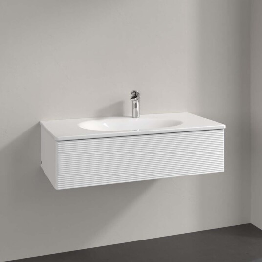 Villeroy & Boch Antao Servantskap med 1 skuff 98,8x49,3x25,6 cm u/lys Hvit Matt