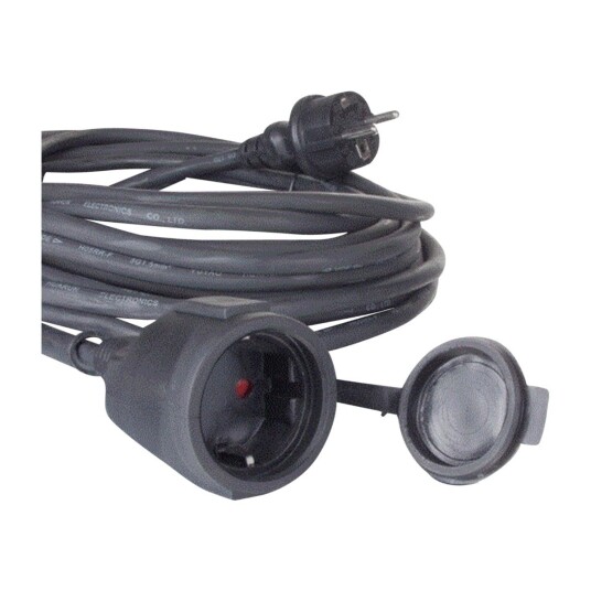 Nordic Quality Forlengerkabel 10M 3G1,5mm² Sort