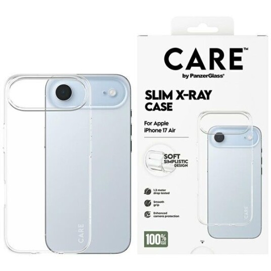 PanzerGlass CARE Gjennomsiktig X-Ray Softcase til iPhone 17 Air