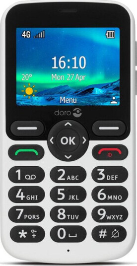 Doro 5861 4G Hvit Doro 5861 4G Hvit