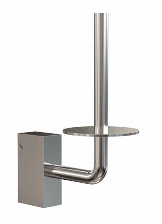 Frost Quadra reservepapirholder, rustfritt stål Frost Quadra reservepapirholder, rustfritt stål
