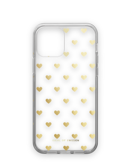 IDEAL OF SWEDEN iPhone 12 / 12 Pro iDeal Of Sweden Clear Deksel - Golden Hearts