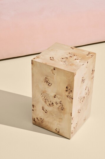 Pastill Pebble sidebord Brun