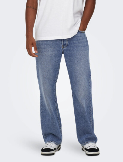 ONLY & SONS Onsfade Loose Mb 6781 Tai Dnm Noos - Blue - 28 x 32 ONLY & SONS Onsfade Loose Mb 6781 Tai Dnm Noos - Blue - 28 x 32