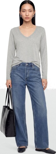 Coster Copenhagen Cc Heart Long Sleeve V Neck T Shirt Grey S Coster Copenhagen Cc Heart Long Sleeve V Neck T Shirt Grey S