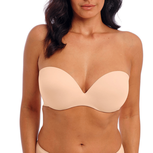 Wacoal BH Ines Secret Moulded Strapless Bra Beige C 65 Dame