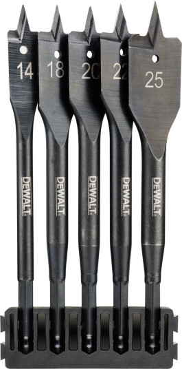 Dewalt 5-delt Flatborsett - Maskintilbehør for Elektroverktøy Dewalt 5-delt Flatborsett - Maskintilbehør for Elektroverktøy