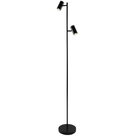 Stockholm dobbel gulvlampe 2x5W 3000 Kelvin 160 cm - Svart Stockholm dobbel gulvlampe 2x5W 3000 Kelvin 160 cm - Svart