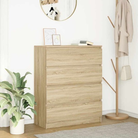 Skjenk sonoma eik 80x35x99 cm konstruert tre