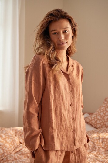 Ellos Home Skjorte Candice Shirt Long Sleeve Rosa