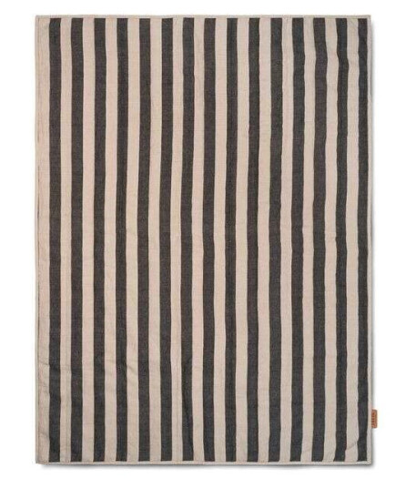 Grand quiltet pledd, Sand/Black