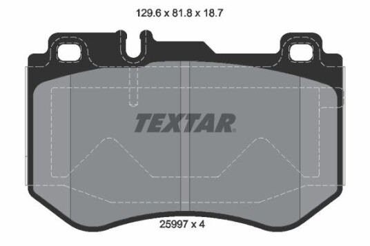 Bremseklosser TEXTAR 2599701 Bremseklosser TEXTAR 2599701