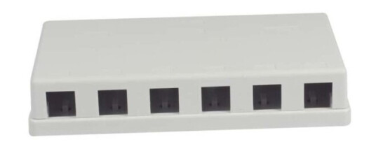Keystone-Modulbærer-Patchpanel For 6X Tp-Moduloverflate Hvit Abs Synergy 21
