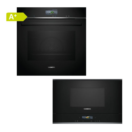 Siemens Hb776g1b1+ Bf722l1b1 Innbyggingsovn Svart Siemens Hb776g1b1+ Bf722l1b1 Innbyggingsovn Svart